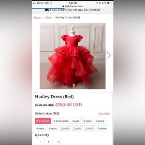 Red Kids Dress